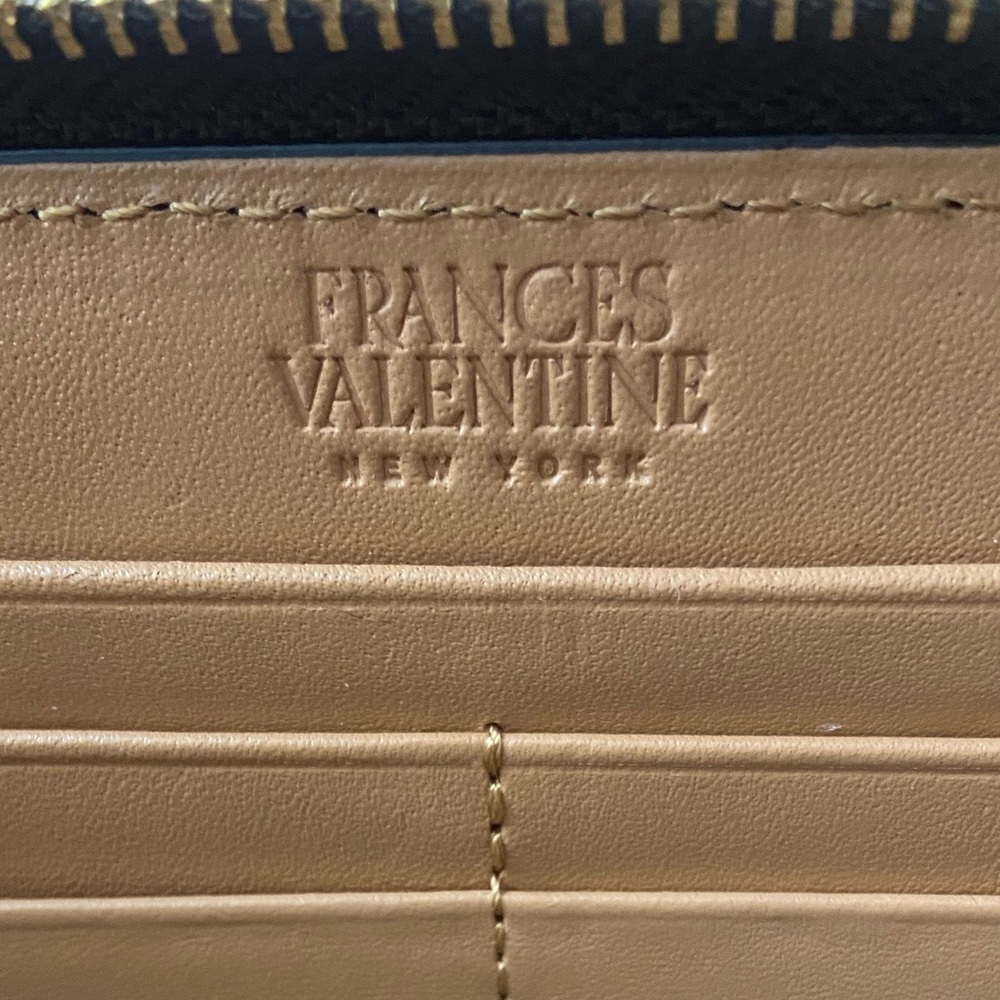 Frances Valentine Croc Embossed Washington Zip Around Continental Wallet - Picture 9 of 13